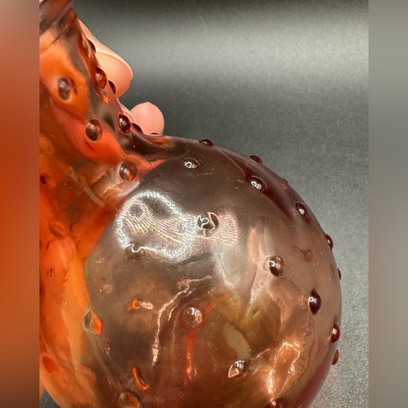 Coral Dimpled Beaker Mini Bud Vase 4” - Picture 4 of 8